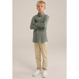 WE Fashion - Overhemd - Katoenmix - Blauw