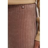 WE Fashion - Flared Legging - Lichtbruin - Ribstof - Regular Fit