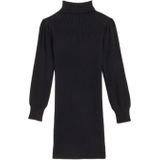 WE Fashion - Meisjes Jurk - Zwart - Viscose - Slim Fit