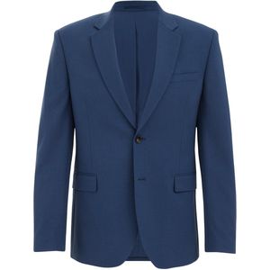 WE - Fundamentals - Colbert - Blauw - Polyester - Reverskraag