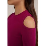 WE Fashion Meisjes T-shirt met structuur