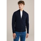 Fundamentals - Slim Fit - Vest - Donkerblauw - Katoen