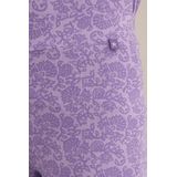 WE Fashion - Meisjes flared legging met print - Regular fit - Lila - Viscose - Maat: 92