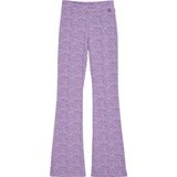 WE Fashion - Meisjes flared legging met print - Regular fit - Lila - Viscose - Maat: 92