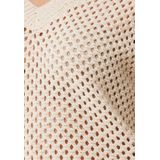 Mexx - Trui Mini Pailletten - Taupe Sand - Polyester