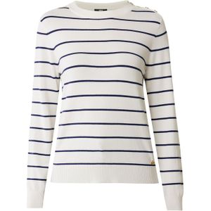 Mexx Sweater Gestreept Off White Dames - Maat M