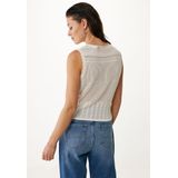 Mexx Cardigan Patch Ajour Dull White Dames - Maat L