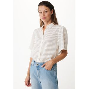 Mexx Organza Blouse Off White Dames - Maat 34