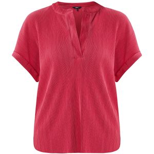 MEXX - Blouse - Framboos - Wijde Blouse - Normale Pasvorm - Kwartmouw