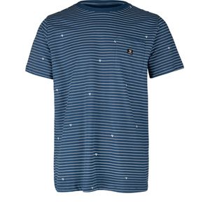 Brunotti Axle-Stripe Heren T-shirt - Jeans Blue