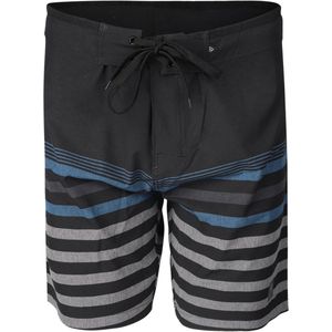 Brunotti - Paitor-Stripe - Boardshort - Zwart - 4-Way Stretch Materiaal