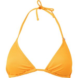 Brunotti voorgevormde triangel bikinitop Novalee met textuur oranje