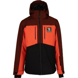 Brunotti Aratin Heren Wintersport Ski Jas - Rood, Bruin - M