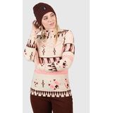 Brunotti - Misma Retro - Damesfleece - Allover Canvas - 100% Polyester - Microfleece