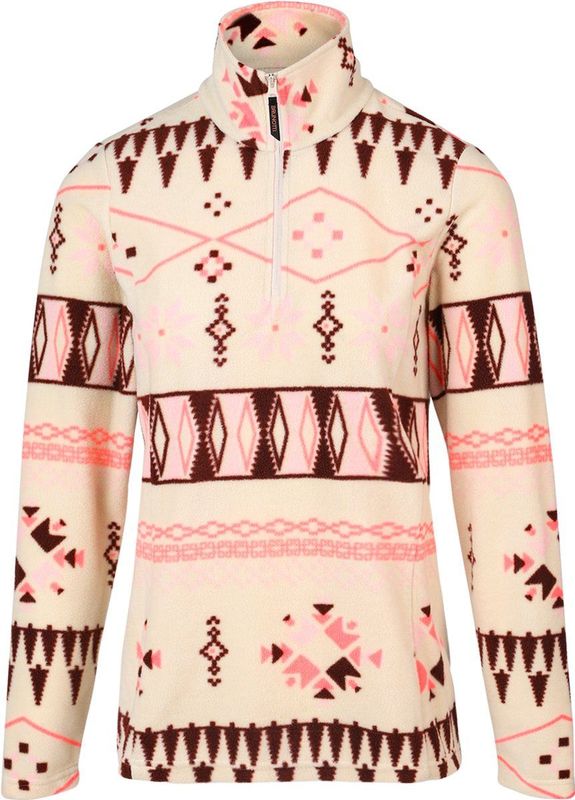 Brunotti - Misma Retro - Damesfleece - Allover Canvas - 100% Polyester - Microfleece