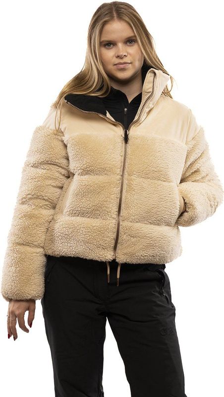 Brunotti Teddy Dames Puffer Fleece Jas Canvas