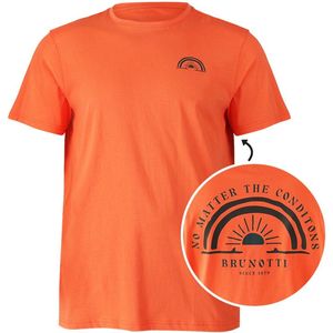 Tom Tailor - Hoodie - Heren - Oranje - Katoen - 1040918