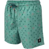 Brunotti - Cestery Mini - Zwembroek - Mini Palm Aqua Bottle Green - 100% Gerecycled Polyester