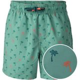 Brunotti - Cestery Mini - Zwembroek - Mini Palm Aqua Bottle Green - 100% Gerecycled Polyester