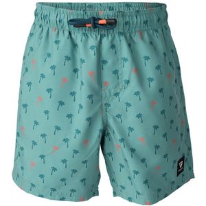 Brunotti - Cestery Mini - Zwembroek - Mini Palm Aqua Bottle Green - 100% Gerecycled Polyester
