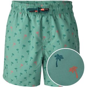 Brunotti - Cestery Mini - Zwembroek - Mini Palm Aqua Bottle Green - 100% Gerecycled Polyester