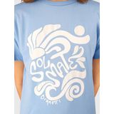 Brunotti - Freya - T-Shirt - Bluebell - 100% Katoen, Regular Fit, Ademend, Duurzaam