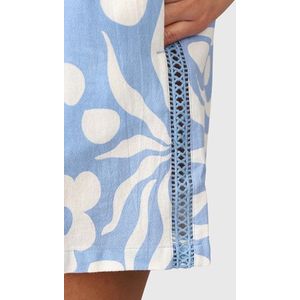 Brunotti - Candice - Training Short - Blauw-Multicolor - Ademend Materiaal