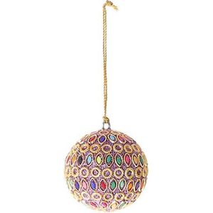 HBX natural living Kerstbal Adica Ø6cm paars paars Kunststof HBX natural living Kerstbal