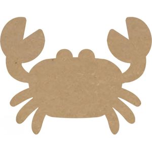 MDF Krab, creatief, knutselen, deco, 12 stuks, 3mm mdf 10cm
