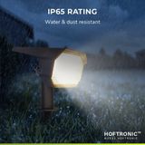 2x Kate LED Solar prikspot - 3000K warm wit - 6-12 uur brandtijd - IP65 waterdicht - Tuinspot - Geschikt als tuinverlichting - Zwart