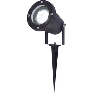 LED Prikspot - 6000K Daglicht wit - Kantelbaar - IP44 Vochtbestendig - Aluminium - Tuinspot - Geschikt voor in de tuin - Zwart - 3 jaar garantie