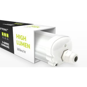 LED TL armatuur 150cm - IP65 Waterdicht - 32 Watt 5120 Lumen (160lm/W) - 4000K Neutraal wit - Koppelbaar - IK07 - S-Series Tri-Proof plafondverlichting