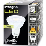 Set van 10 GU10 LED spots 5.6 Watt Dimbaar 2700K warm wit (vervangt 50W)