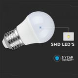 10x E27 LED Lamp - 5.5 Watt - 470 Lumen - Kogellamp G45 - 3000K Warm wit licht - Vervangt 40 Watt