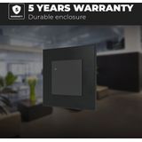 HOFTRONIC - Bewegingssensor - Microwave - 15 Meter - Zwart