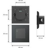 HOFTRONIC - Bewegingssensor - Microwave - 15 Meter - Zwart