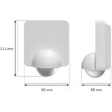 Bewegingssensor - Schemerschakelaar - Infrarood - IP54 - Wit