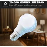 E27 LED Lamp - 8,5 Watt - Neutraal Wit Licht - 4000K - Grote Fitting - Vervangt 60 Watt