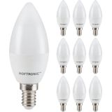 10x E14 LED Lamp - 2,9 Watt 250 lumen - 6500K daglicht wit licht - Kleine fitting - Vervangt 35 Watt - C37 kaarslamp