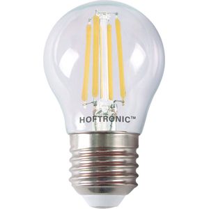 HOFTRONIC - Voordeelverpakking 10X E27 LED FIlament lampen - 4 Watt 470lm - 2700K Warm wit - Vervangt 40 Watt - G45 Bolvorm E27 Lamp