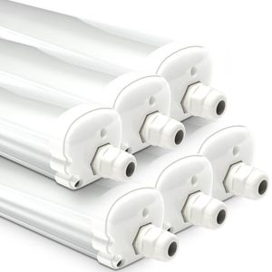 HOFTRONIC S Series - LED TL Armaturen - 120cm - IP65 Waterdicht - 6500K Daglicht Wit - 36W - 4800 Lumen - Koppelbaar - 6 Pack