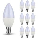 Set van 10 E14 LED Lampen - 3.7 Watt - 320 Lumen - Warm wit 3000K - Vervangt 25 Watt