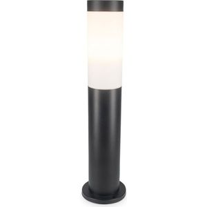 HOFTRONIC - Dally S - LED Tuinlamp 45cm - E27 Sokkellamp Zwart - IP44 Waterdicht - Tuinverlichting - Padverlichting - Tuinlantaarn - Staande buitenlamp