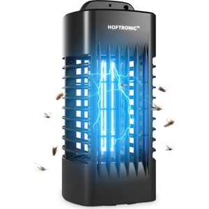 Muggenlamp – Vliegenlamp – UV-Insectenlamp - Elektrisch – 4 Watt geschikt voor 20 m² - 1000 volt – Voor binnen – Zwart