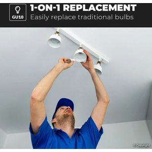 GU10 - LED Spot - Daglicht Wit Licht - 10 Watt - 1000 Lumen - Vervangt 100 Watt