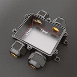 Lasdoos - Waterdicht - 4 Ingangen - H-Vorm - IP68