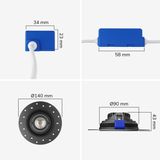 HOFTRONIC inbouwspots Lugo trimless – 6 stuks 5 watt 450 lumen 2700K warm wit – dimbaar kantelbaar – zwart aluminium – IP65 – badkamer spotjes inbouwspots plafond