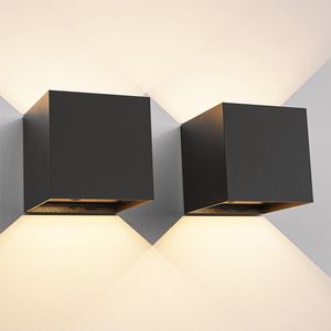 Up & Down Solar Wandlamp Marga | Aluminium & 12 branduren