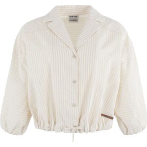 MSCW Blouse korte mouw 111-05-Mosi Ecru