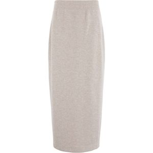 Moscow - Kokerrok - Beige - Jersey - Midi Lengte